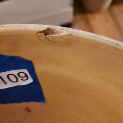 Red Wing Ware Saffon Spongware Bowl 1937 Lampert Yards Inc. 50th Anniversary