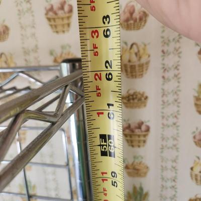 Heavy Duty Bakers Rack 36x14x62 Wine Rack on Lower Shelf