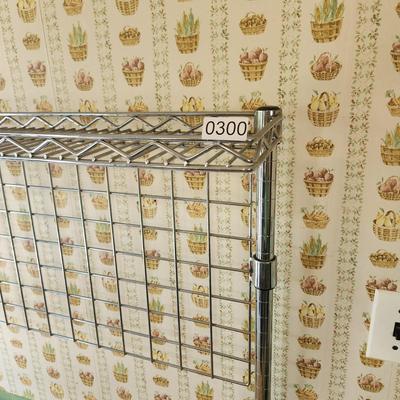 Heavy Duty Bakers Rack 36x14x62 Wine Rack on Lower Shelf