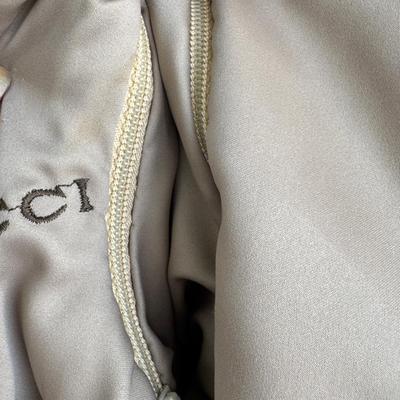 Sale Photo Thumbnail #59: Emilio Gucci Vintage Blond Mink Ladies Fur Coat tagged with Herberts of San Francisco White Fur is in great condition, satin  lining has a rip. Contrast lapel and pockets.I have no proof, that this is a real Gucci, there is no serial number as the jacket 