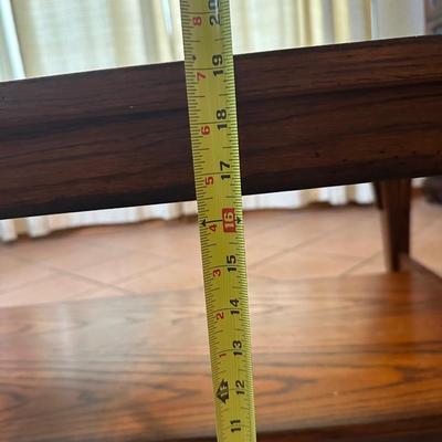 Wooden Coffee Table with Glass Top