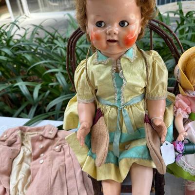 Sale Photo Thumbnail #84: Boudoir cat doll, Ideal doll, 1950s children's clothes