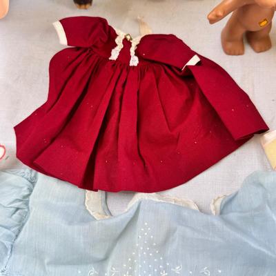 Sale Photo Thumbnail #74: Boudoir cat doll, Ideal doll, 1950s children's clothes