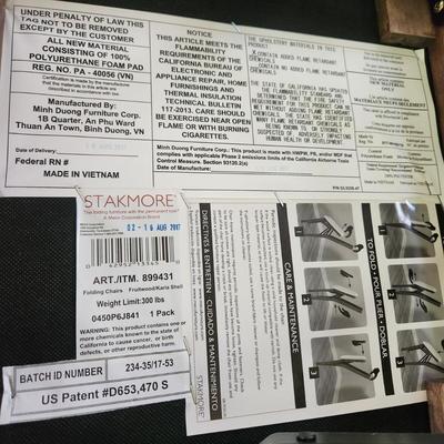 4 Stakmore Folding Chairs