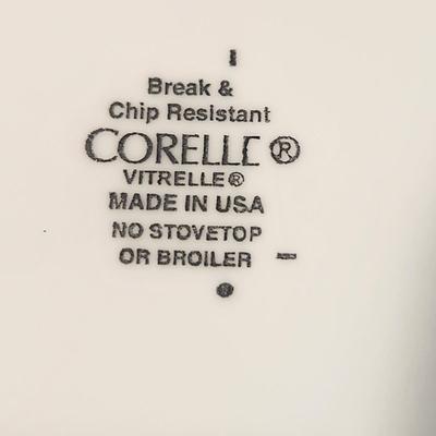 Corelle Vitrelle Made in USA Plates & Bowls + 8 Coffee Cups