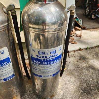 4 Vintage Soda Acid Fire Extinguishers Stop Fire Elkhart
