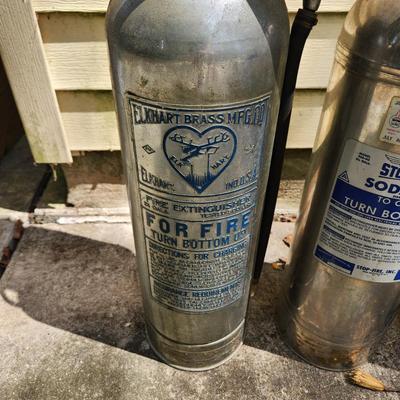 4 Vintage Soda Acid Fire Extinguishers Stop Fire Elkhart