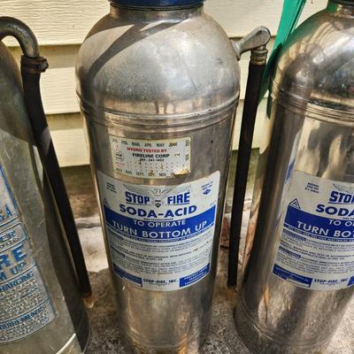 4 Vintage Soda Acid Fire Extinguishers Stop Fire Elkhart