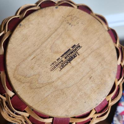 2 Vintage Longaberger Baskets w Lids 2002 1 with cooler