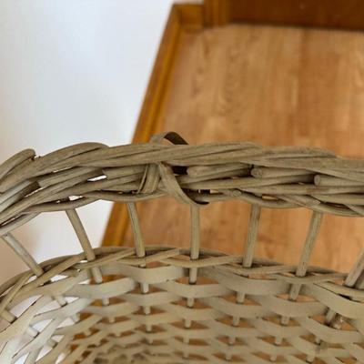 Pair of Vintage Baby Carriages – Bilt-Rite Spoked Stroller & White Wicker Bassinet