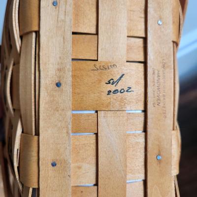 Lot of 3 Longaberger Baskets 2002 Salt & Pepper Shaker w holder