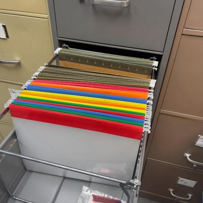 Gray Letter Size Metal File Cabinet