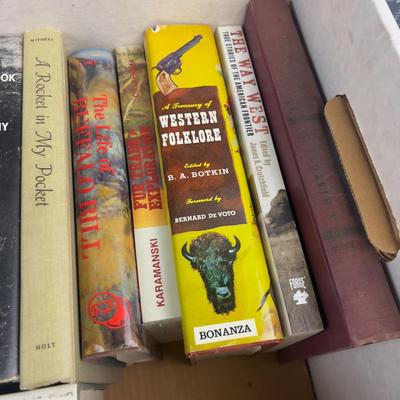 2 Bankers Boxes of BOOK; Western & History + Others