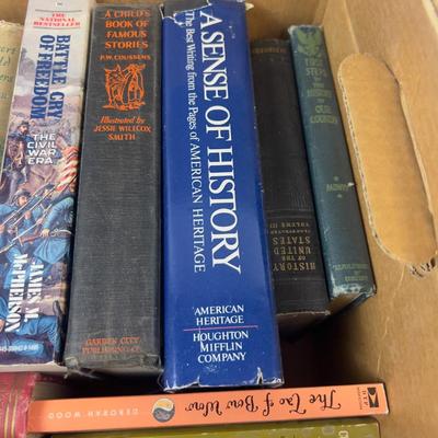 2 Bankers Boxes of BOOK; Western & History + Others