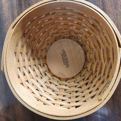 Lot of 3 Longaberger Baskets Bread Basket Brick Warmer plate 1998 2000 Century Celebration 2004