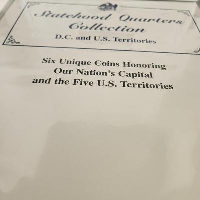 Statehood Quarters Collection W Postal Postage Stamps 50 States, Capitol & 5 Territories