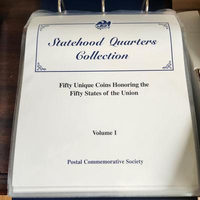 Statehood Quarters Collection W Postal Postage Stamps 50 States, Capitol & 5 Territories