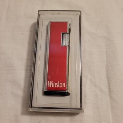 Vintage Zippo and Winston Lighters and Laredo Cigarette Roller (FE-EL)