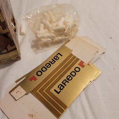 Vintage Zippo and Winston Lighters and Laredo Cigarette Roller (FE-EL)
