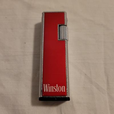 Vintage Zippo and Winston Lighters and Laredo Cigarette Roller (FE-EL)