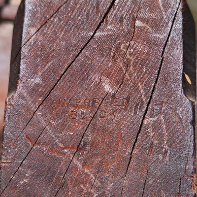 Primitive Antique Tools Hardware Wood Plane Cast Iron Wheels Hand Drills
