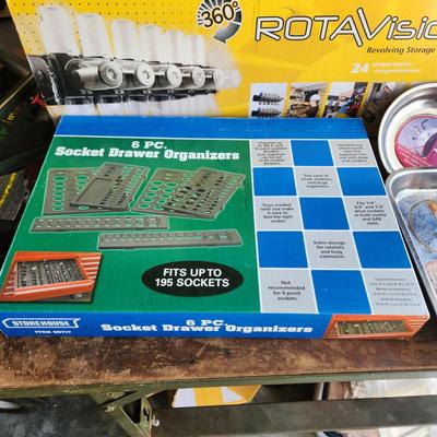Workshop Tool Parts organizers Rotavision Socket Drawer 5 Magnetic part Trays