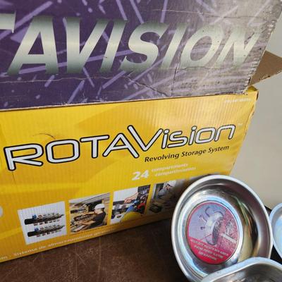 Workshop Tool Parts organizers Rotavision Socket Drawer 5 Magnetic part Trays