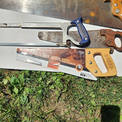 Lot of 5 Saws C.E. Jennings New York Buck Bros,