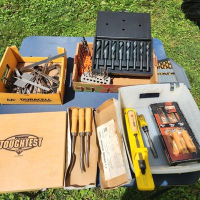 Tool Lot Drill Bits Handy Sandvik Chisels
