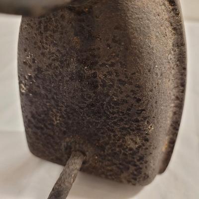 Two Antique Cast Iron Sad Irons (FE-EL)
