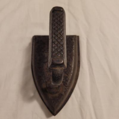 Two Antique Cast Iron Sad Irons (FE-EL)