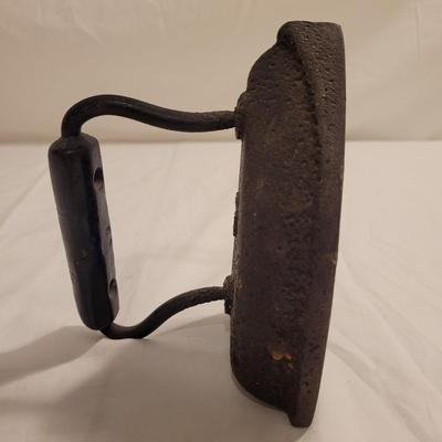 Two Antique Cast Iron Sad Irons (FE-EL)