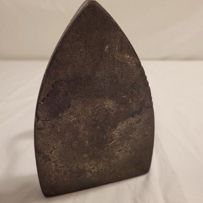 Two Antique Cast Iron Sad Irons (FE-EL)