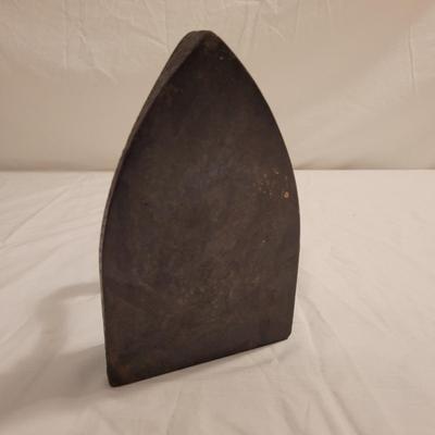 Two Antique Cast Iron Sad Irons (FE-EL)