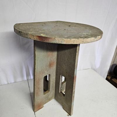 Rustic Wooden Side Table (SB-JS)