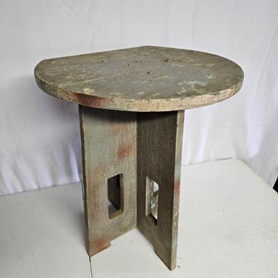 Rustic Wooden Side Table (SB-JS)