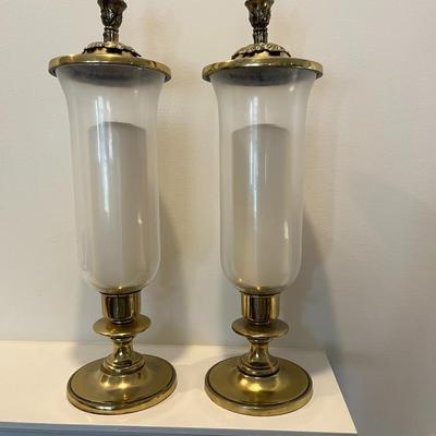 Pair of Hurricane Candle Holders (LR)