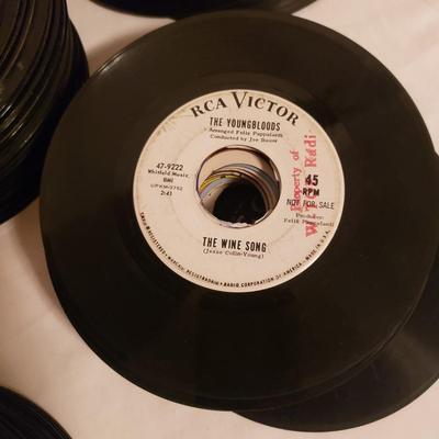 Wide Variety of 45's Records (LR-KD)