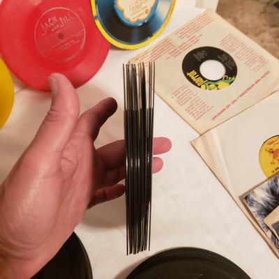 Wide Variety of 45's Records (LR-KD)