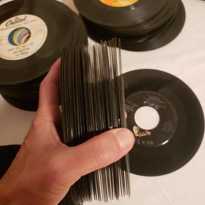 Wide Variety of 45's Records (LR-KD)