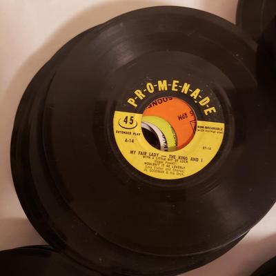 Wide Variety of 45's Records (LR-KD)