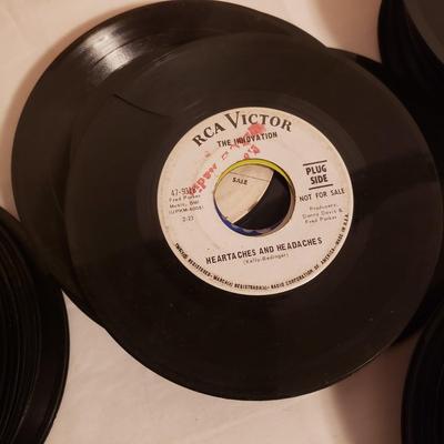 Wide Variety of 45's Records (LR-KD)