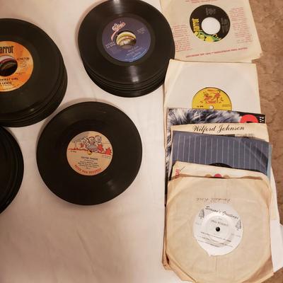 Wide Variety of 45's Records (LR-KD)