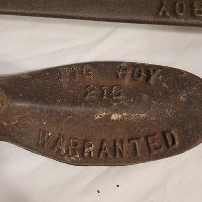 Antique Cast Iron Cobblers Anvil & Shoe Forms (FE-EL)