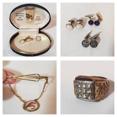 Two Rings, Cufflinks & Tie Tacks (LR-KD)