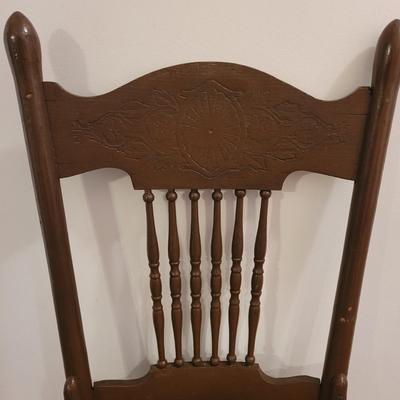 Pressed Back Solid Wood Chair (FE-EL)