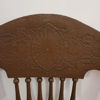 Pressed Back Solid Wood Chair (FE-EL)