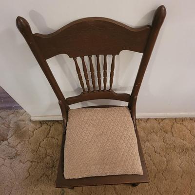 Pressed Back Solid Wood Chair (FE-EL)