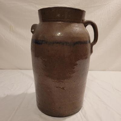 Three Antique Stoneware Butter Churn Crocks (FE-EL)