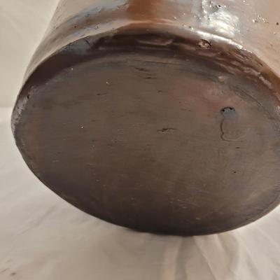Three Antique Stoneware Butter Churn Crocks (FE-EL)